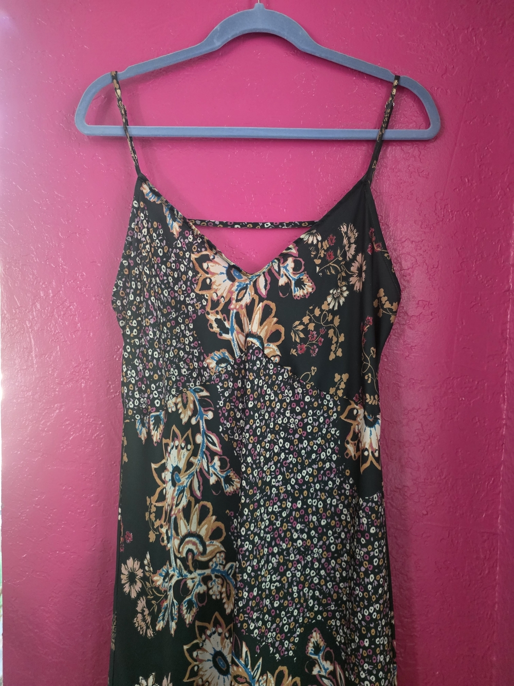 Free People Emerald Green Floral Slip Maxi Dress - Picture 11 of 14